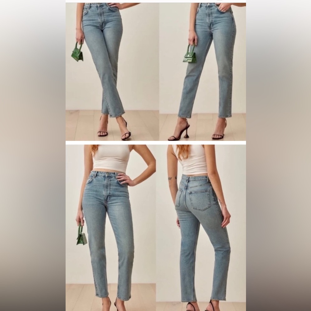 Reformation liza ultra high‎ rise straight aden